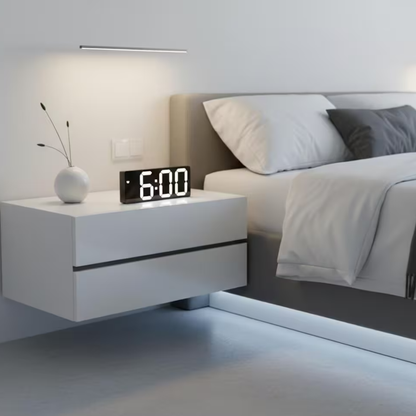 Voice Activated Mirror LED Digital Alarm Clock