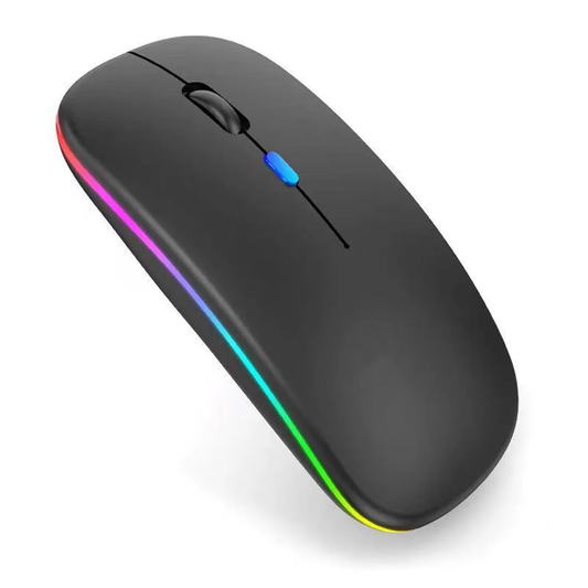 RGB Breathing Light USB-C Recharge Silent Wireless Mouse