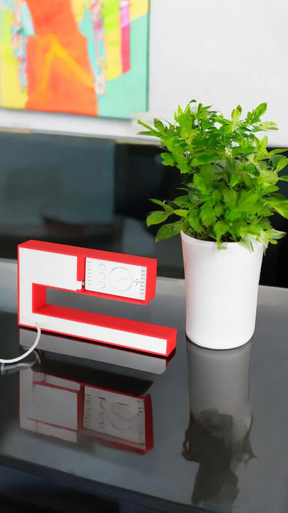 Mid Century Hollow Frame LED Digital Desk Clock