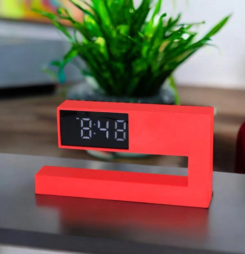 Mid Century Hollow Frame LED Digital Desk Clock