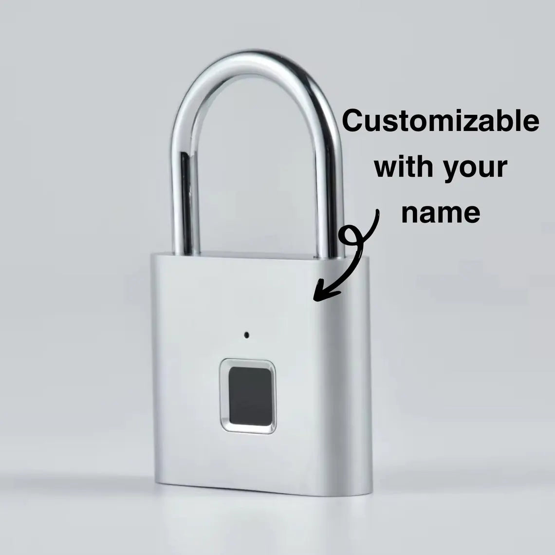 Portable USB Recharge Fingerprint Padlock
