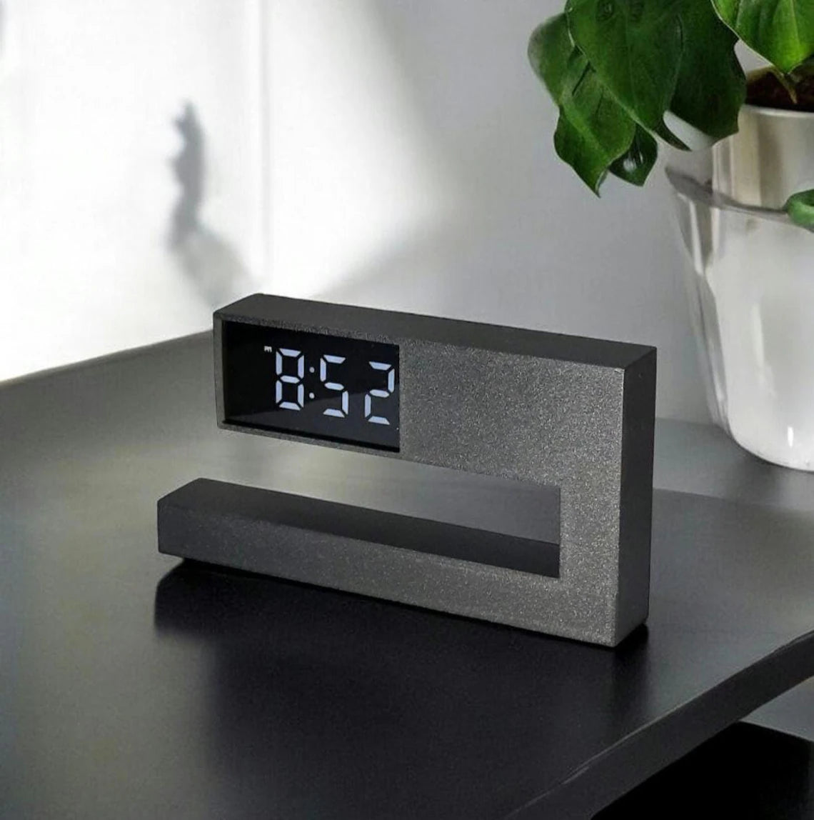 Mid Century Hollow Frame LED Digital Desk Clock