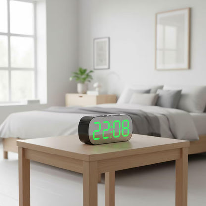 Minimalist Dual Alarm LED Digital Desk Clock