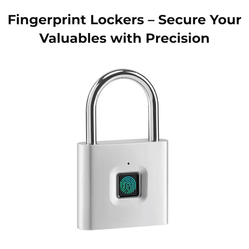 Portable USB Recharge Fingerprint Padlock