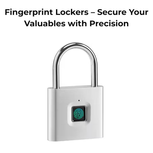 Portable USB Recharge Fingerprint Padlock