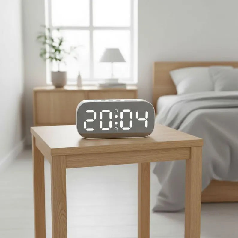 Minimalist Dual Alarm LED Digital Desk Clock